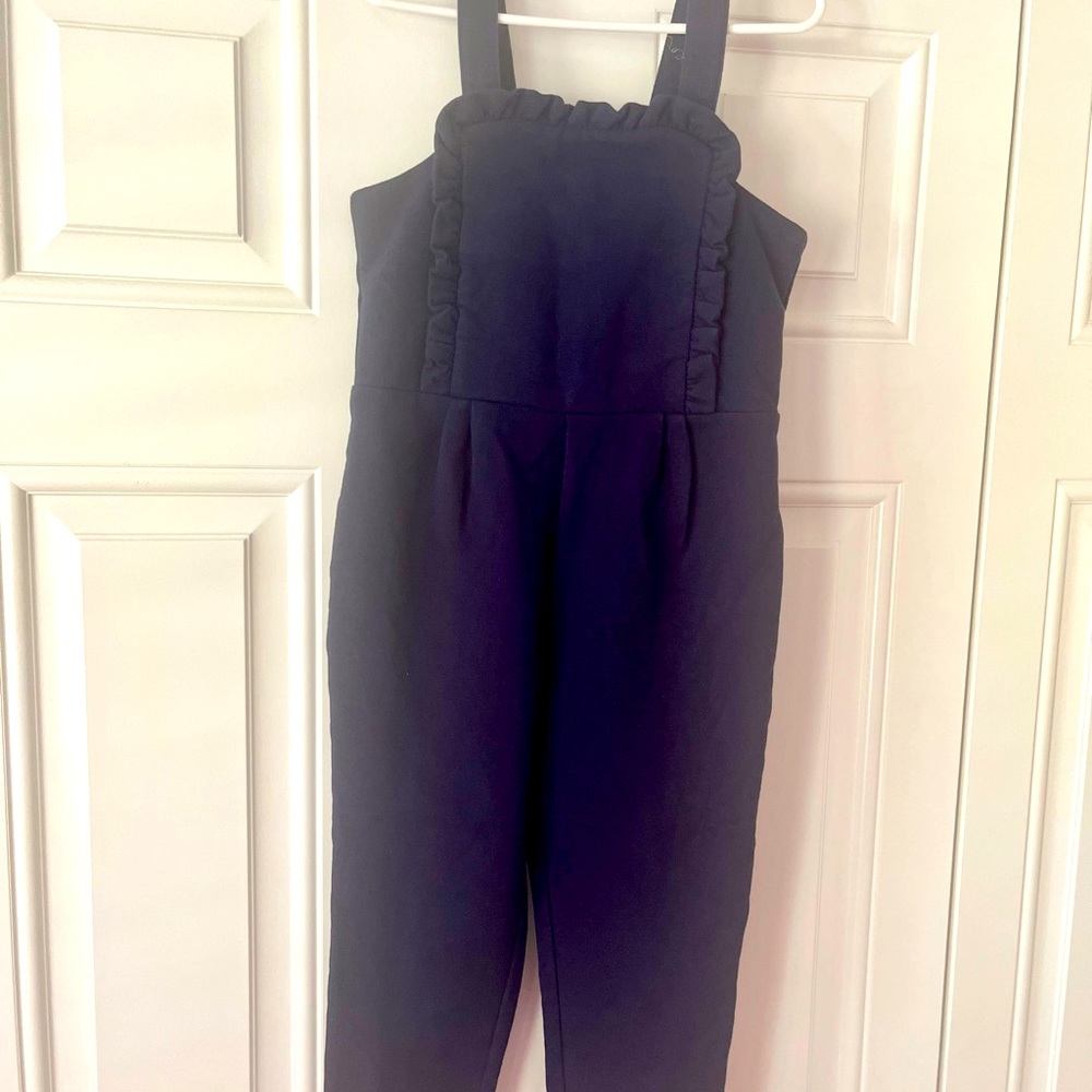 Romper in navy blue for girls